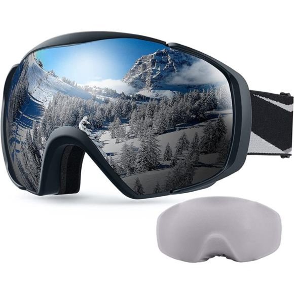 OutdoorMaster Ski Goggles with Cover Snowboard Snow Goggles